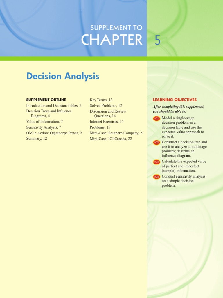 Decision Analysis Techniques Overview | PDF | Expected Value | Random ...