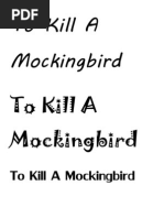 Download To Kill a Mockingbird Font by suzypienaar SN173426395 doc pdf