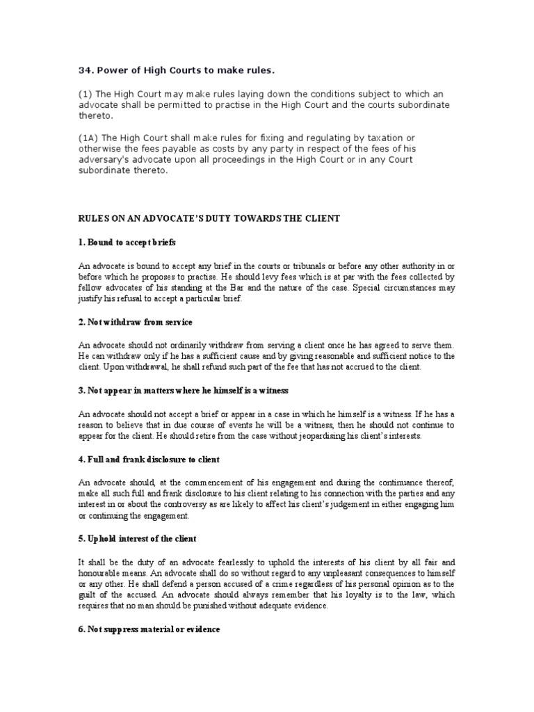 Advocate Fees Rules PDF Advocate Lawsuit