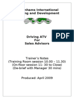 ATV 06 Sales Advisor Session