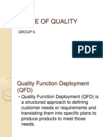 QFD HOUSE OF QUALITY: A GUIDE TO THE QUALITY FUNCTION DEPLOYMENT PROCESS