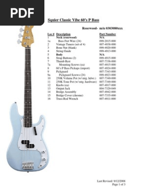 Classic Vibe 60s P Bass