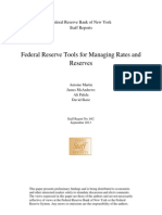 Federal Reserve Tools For Managing Rates and Reserves