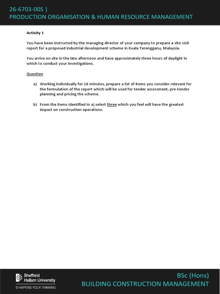 Activity 1 Solution | PDF | Construction Management | Security Guard