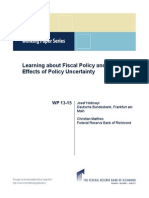 Learning About Fiscal Policy and The Effects of Policy Uncertainty