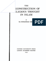 Reconstruction of Religious Thought in Islam