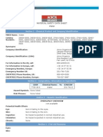 Material Safety Data Sheet Water: Section 1 Chemical Product and Company Identification