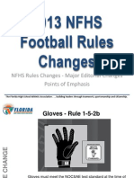 2013 Football Rules Changes