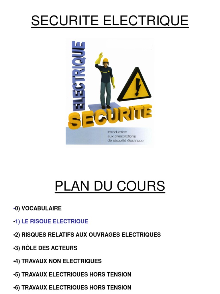 Analyse des risques électriques | PDF | Électricité | Brûlure