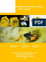 Fungsi Gelombang Dan Tingkat Energi Atom Sulfur