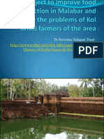 Project to Improve Food Production in Malabar Kol Puncha Fields 