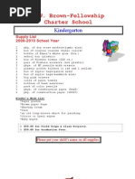Download AWBFCS 2009-2010 Supply Lists Kinder - 6th Grades by bjamn SN17352869 doc pdf