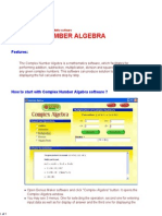 Complex Number Algebra Software