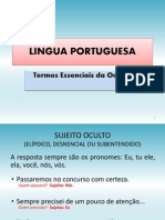 AULA- Língua Portuguesa- Termos essencias da oração