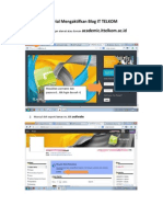 Tutorial Mengaktifkan Blog IT TELKOM