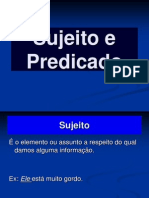 Sujeito Predicado