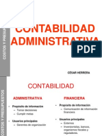 Contabilidad Administrativa: César Herrera
