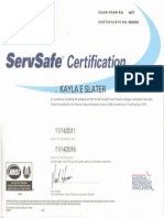 servsafe certificate 
