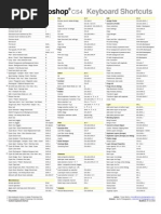 Adobe Photoshop CS4 Keyboard Shortcuts PC