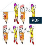 Pensil Cartoon Decoration