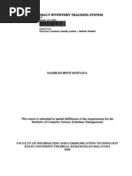 Download Pharmacy Inventory Tracking System - Nadirah Bt Mustafa by rockers91 SN173577072 doc pdf