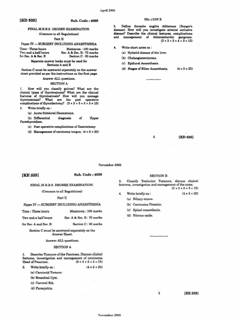 Surgery essay questions 06 image