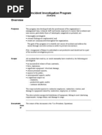 Incident Investigation Sample Program