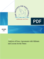 Analysis of Peace Agreements with Militants by Sohail Habib Tajik