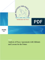 Analysis of Peace Agreements With Militants by Sohail Habib Tajik