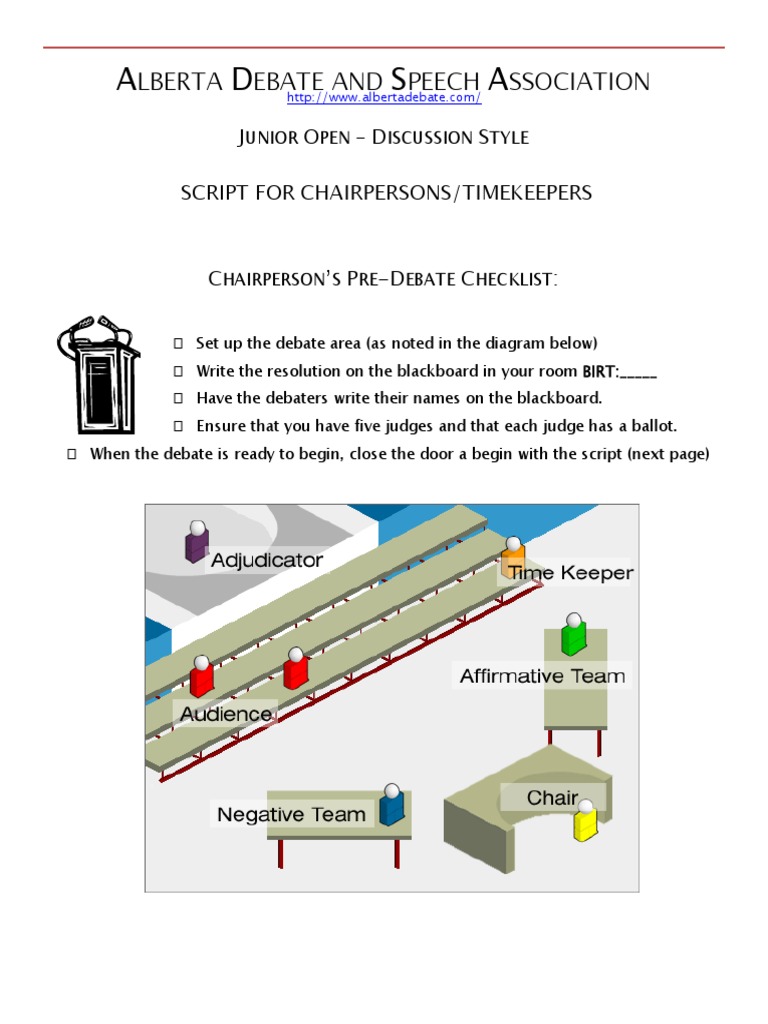 Chairperson Script Political Communication Public Speaking