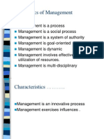 Characteristics of Management Thought