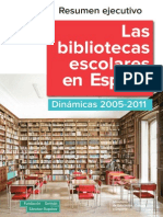 Las bibliotecas escolares en España - resumen