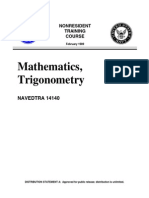 US Navy Course - Mathematics, Trigonometry NAVEDTRA 14140