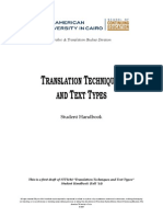 Translation Techniques and Text Types