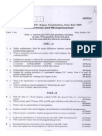 Sixth Semester B.E. Degree Examination, June-July 2009: Mechatronics and Microprocessor