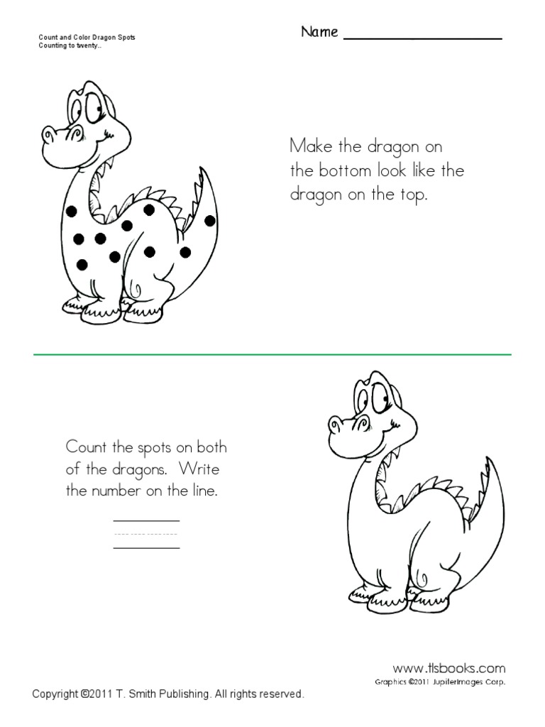 Count and Color Dragon Spots PDF