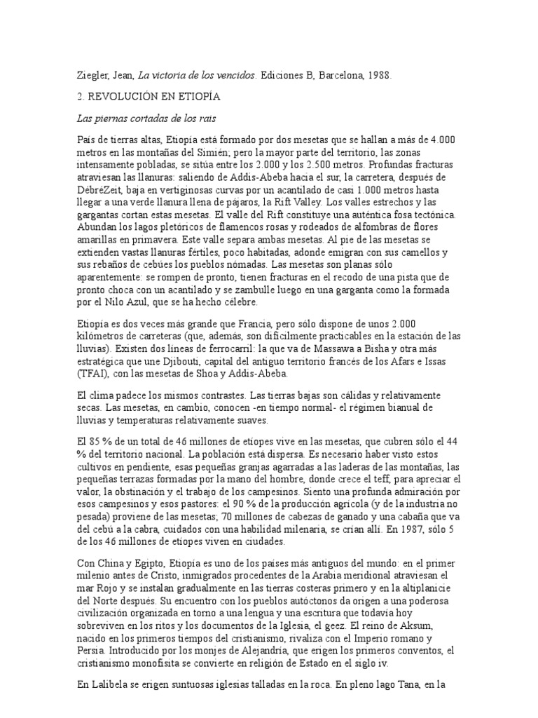 Ziegler, Jean, La victoria de los vencidos Unión