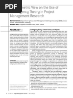 Download 2_A Bibliometric View on the Use of Contingency Theory in Project Management Research pages 4_23pdf by shaikhsajid242 SN173631321 doc pdf
