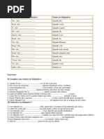 exercícios de verbos