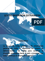 Exposicion de Ley de Inversion Extranjera Prof. Cristal