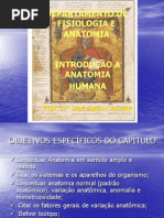 1ª Aula Introduão da Anatomia Humana DEPARTAMENTO DE FISIOLOGIA E ANATOMIA