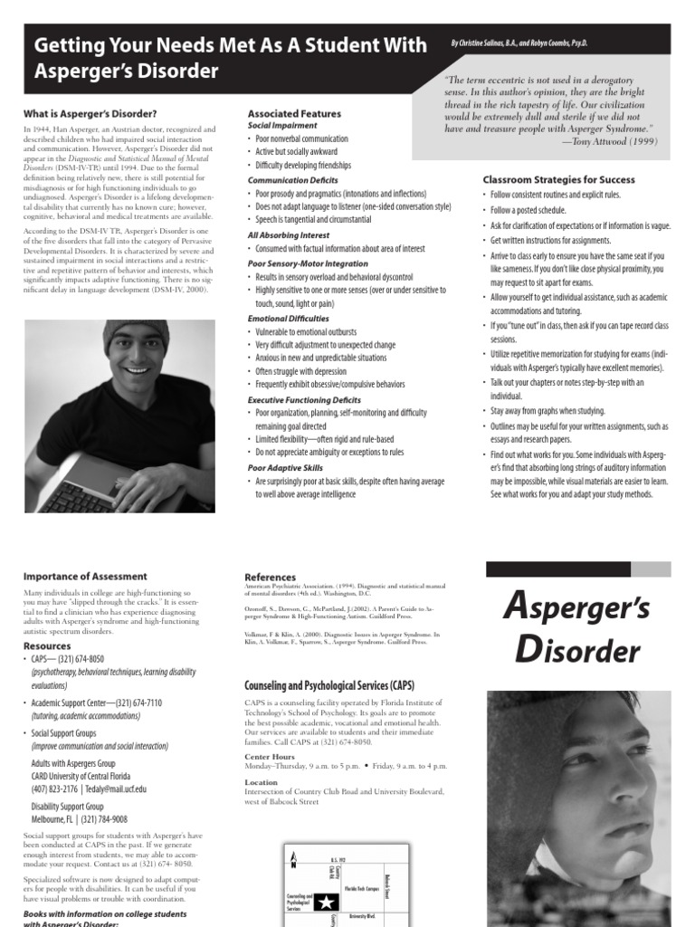 Navigating College with Asperger’s Disorder | PDF | Asperger Syndrome ...