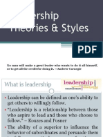 Leadership Theories & Styles