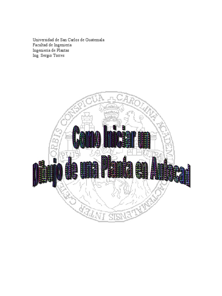 Como Iniciar Un Dibujo de Una Planta en Autocad R14 | PDF | Point and ...