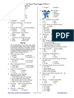 Soal Tryout Bahasa Inggris SD Kelas 6