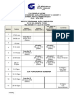 Kalendar Akademik Ppg Kohort 1 Dan 2 - ,Ambilan Khas Ppg Jan-jun 2013