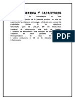 Electrostatica y Capacitores Antecedentes