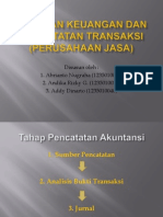 Laporan Dan Pencatatan Transaksi (Perusahaan Jasa) KEL 3