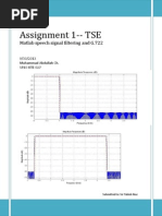 Lowpass and Bandpass Filter On Speech Signal Using Matlab Tools-Tutorial