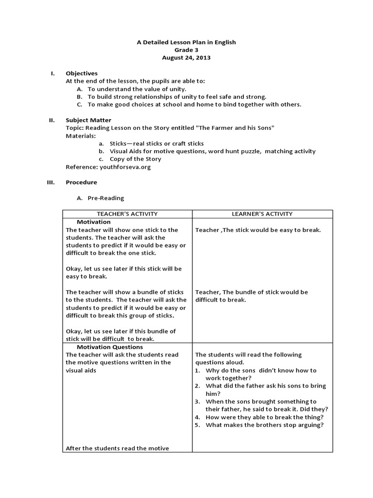 detailed lesson plan in english grade 10 argumentative essay